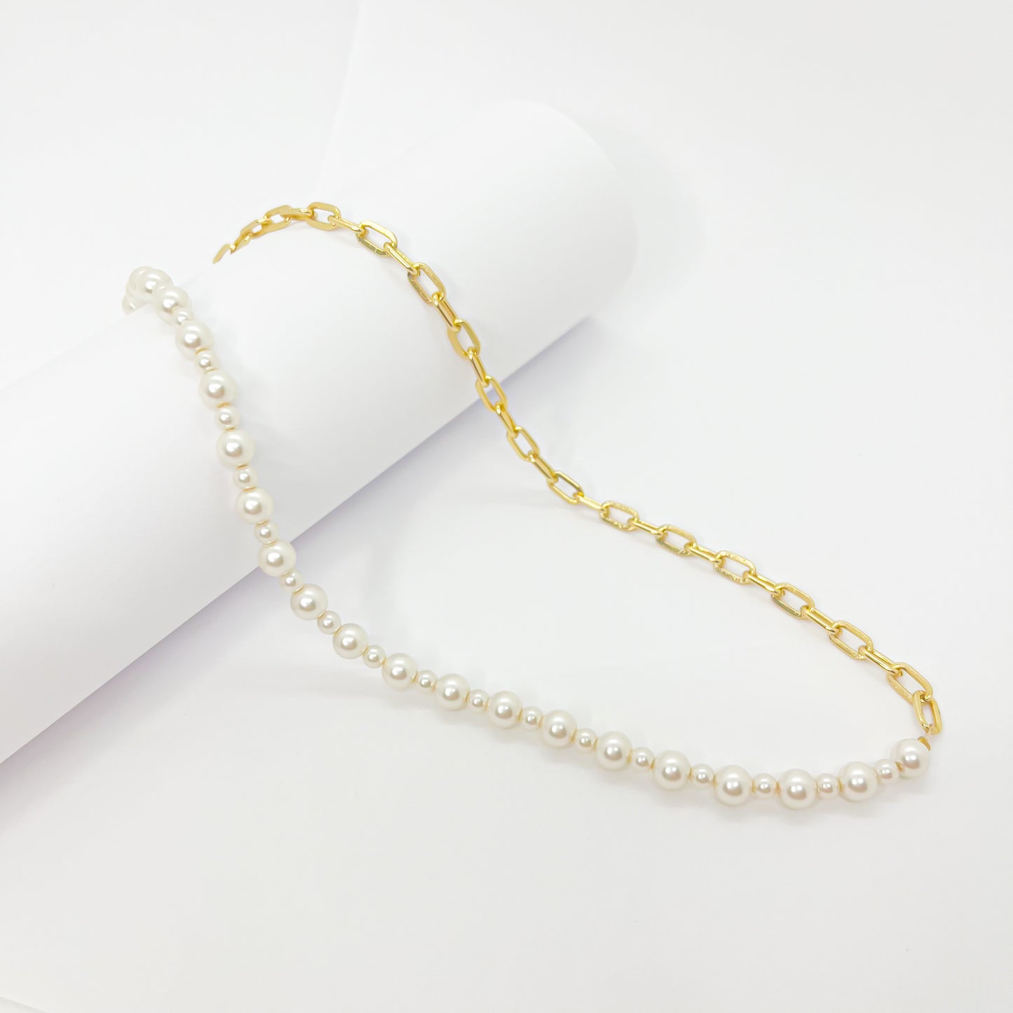 Collier bi-matière Perla