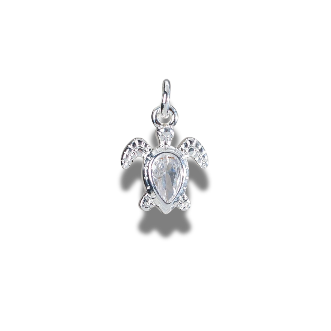 Charm tortue strass