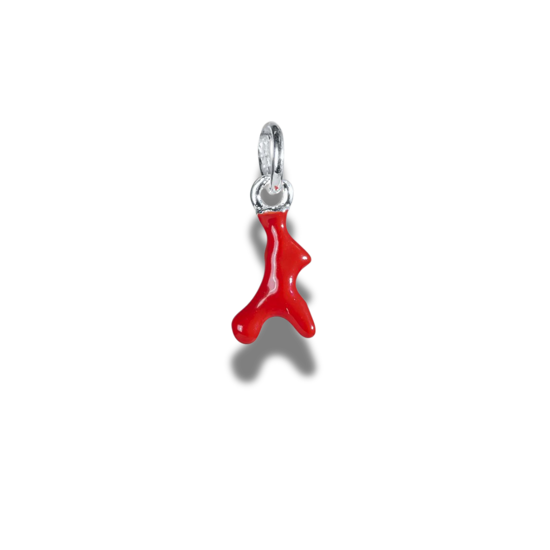 Charm corail rouge