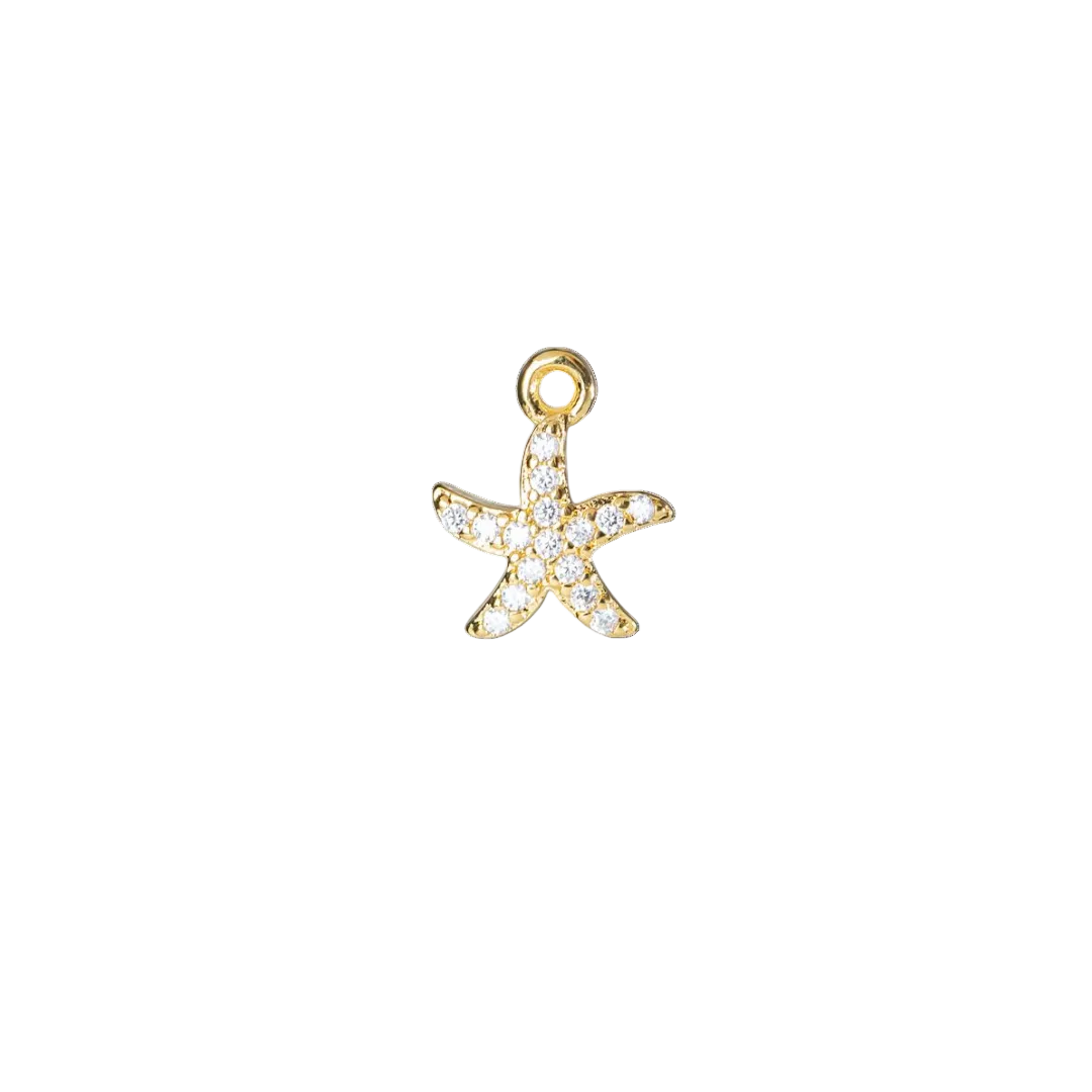 Charm mini étoile de mer strass