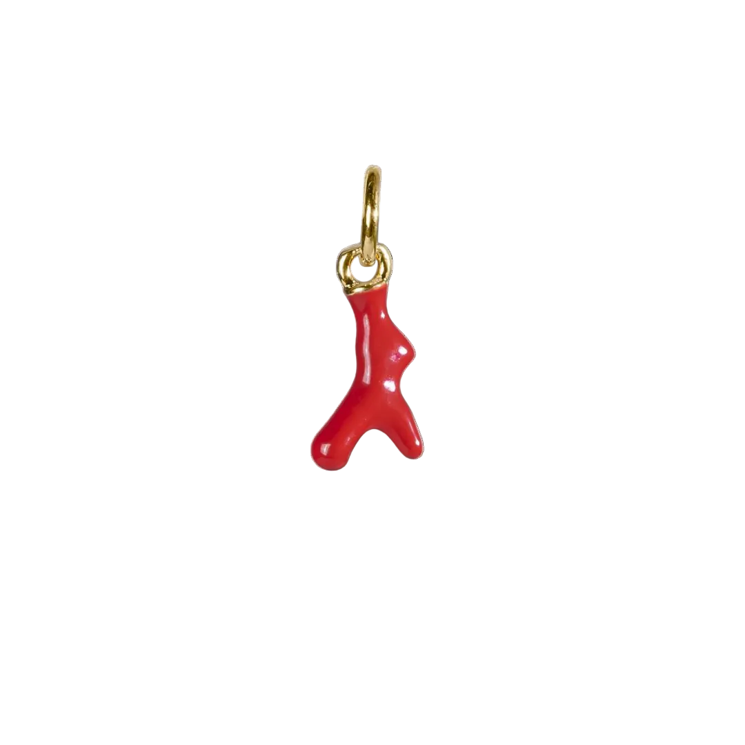 Charm corail rouge