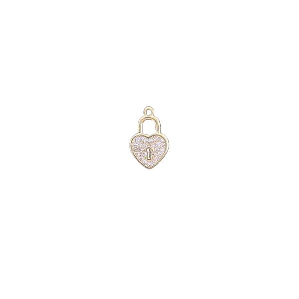 Charm Padlock strass